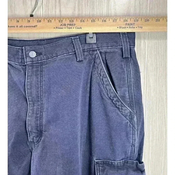 Carhartt Pants Mens 40x34 Fits 38x30 Flame Resistant Cargo Distressed FRB240 - Picture 6 of 8